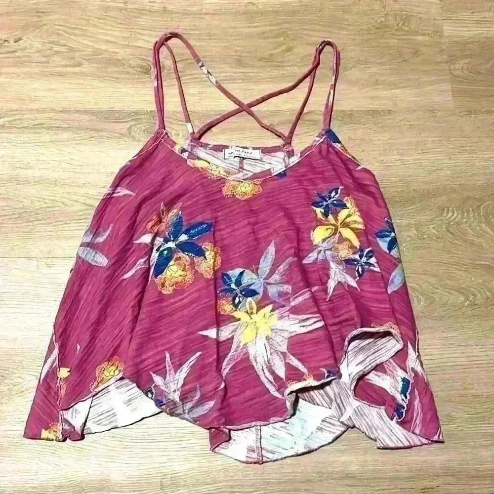 Free people tropical pint strappy tank